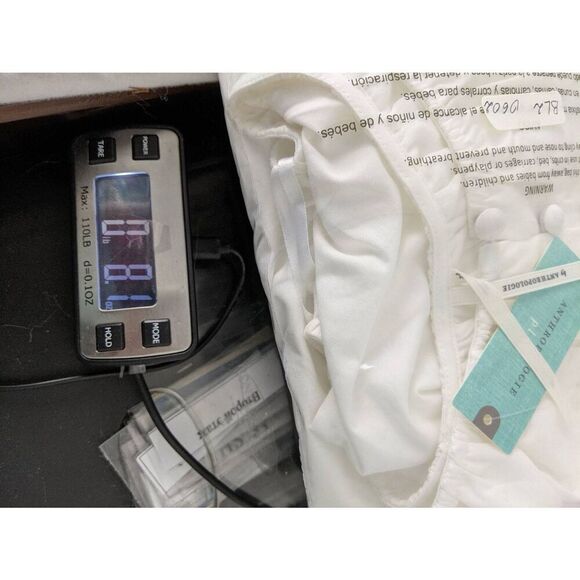 Anthropologie Pleated Puff Sleeve White Top Blouse Plus size 3X NWT - Picture 12 of 12